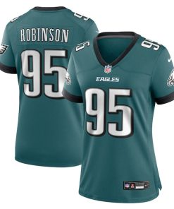 Ty Robinson Philadelphia Eagles Nike Women's Team Game Jersey - Midnight Green