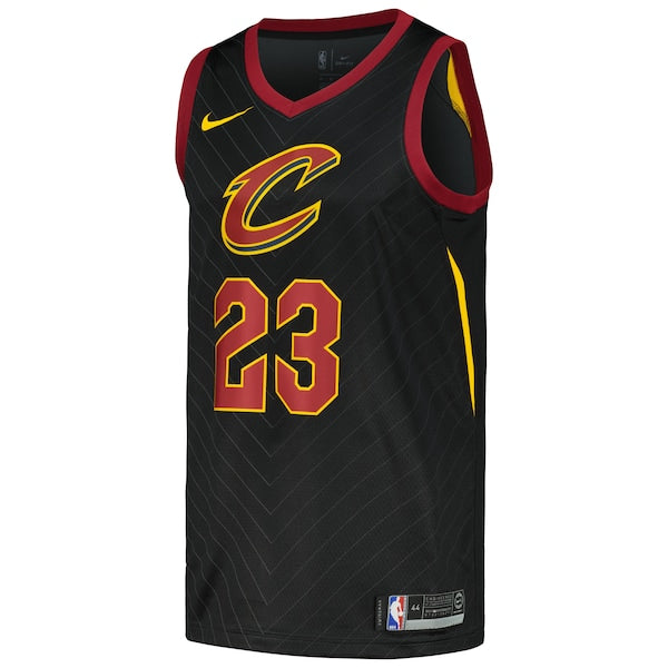 LeBron James Cleveland Cavaliers Nike Swingman Player Jersey - Statement Edition - Black - Image 2