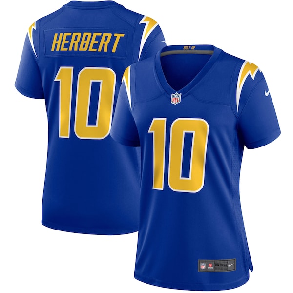 Justin Herbert Los Angeles Chargers Nike Women's Game Jersey - Royal/Navy/Powder Blue - Image 2