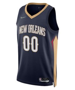 Alternative view of New Orleans Pelicans Nike 2021/22 Diamond Swingman Custom Jersey - Icon Edition - Navy