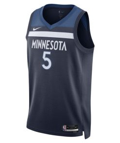 Alternative view of Anthony Edwards Minnesota Timberwolves Nike Unisex Swingman Jersey - Icon Edition - Navy