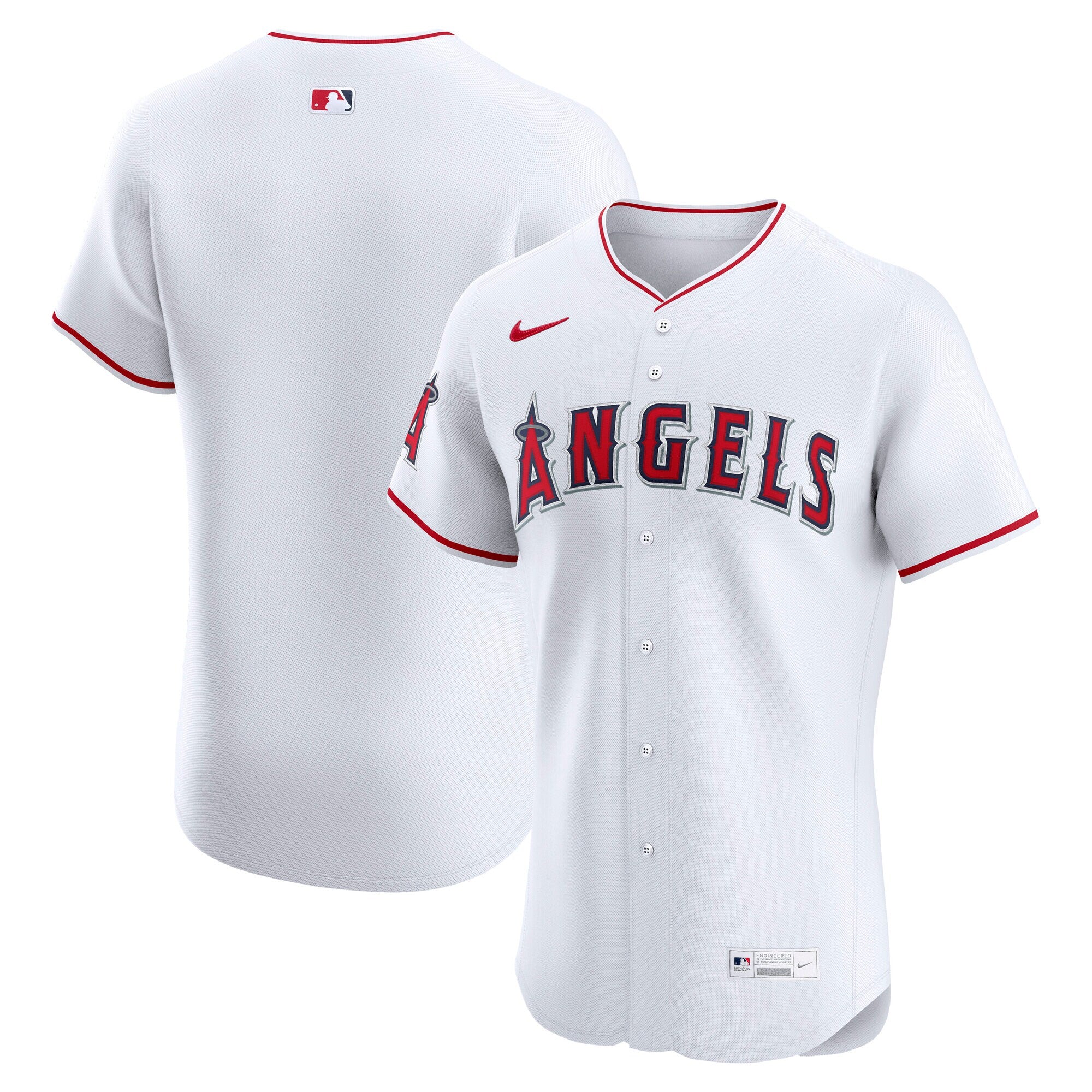 Los Angeles Angels Nike Alternate Elite Jersey - Red/White - Image 6