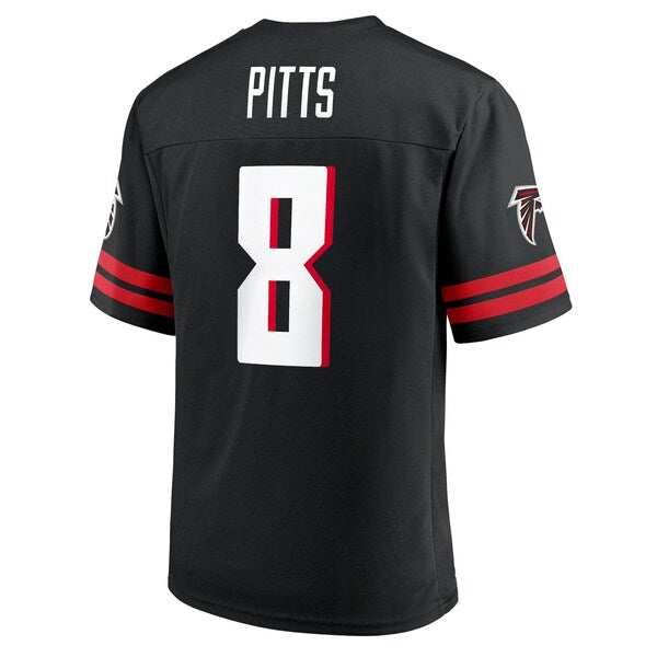 Men's Kyle Pitts Black Atlanta Falcons Replica Player Jersey - Image 3