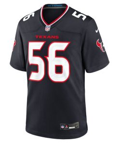 Alternative view of Jamal Hill Houston Texans Nike Team Game Jersey -  Navy