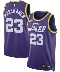 Lauri Markkanen Utah Jazz Nike Unisex 2023/24 Swingman Replica Jersey - Classic Edition - Purple