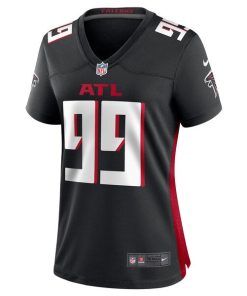 Alternative view of Joe Gaziano Atlanta Falcons Nike Women's Team Game Jersey -  Black