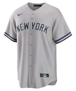 Alternative view of New York Yankees Nike Road Replica Team Jersey - Gray