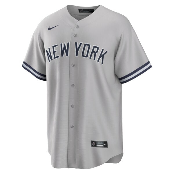 New York Yankees Nike Road Replica Team Jersey - Gray - Image 2