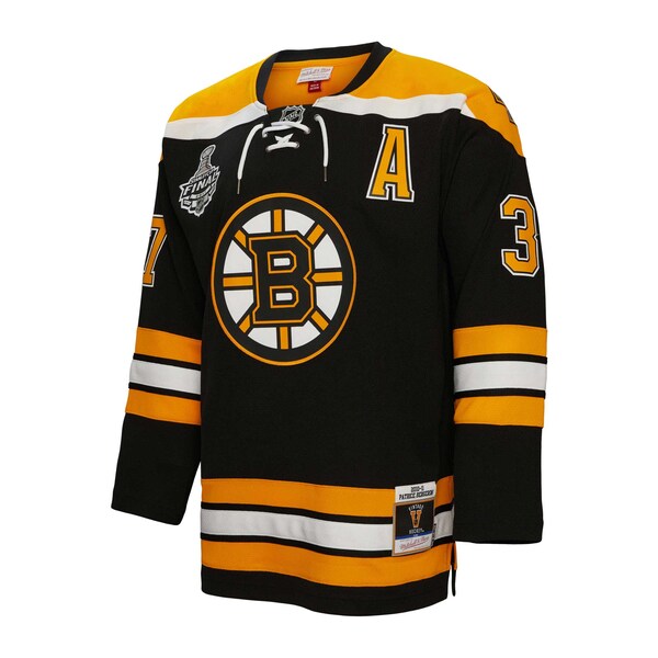 Patrice Bergeron Boston Bruins Alternate Captain Patch 2010/11 Blue Line Player Jersey - Black - Image 2