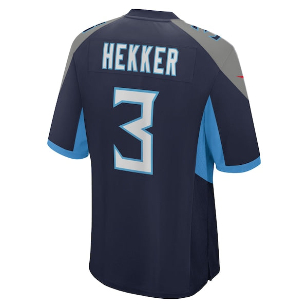 Johnny Hekker Tennessee Titans Nike Team Game Jersey - Navy - Image 3