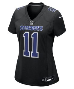 Alternative view of Micah Parsons Dallas Cowboys Nike Women's Fashion Game Jersey - Carbon Black