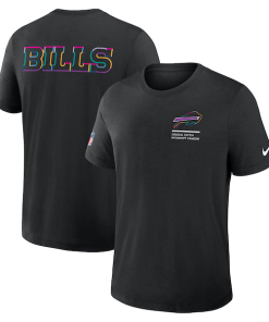 Buffalo Bills Nike 2025 NFL Crucial Catch Tri-Blend Dri-FIT T-Shirt - Black