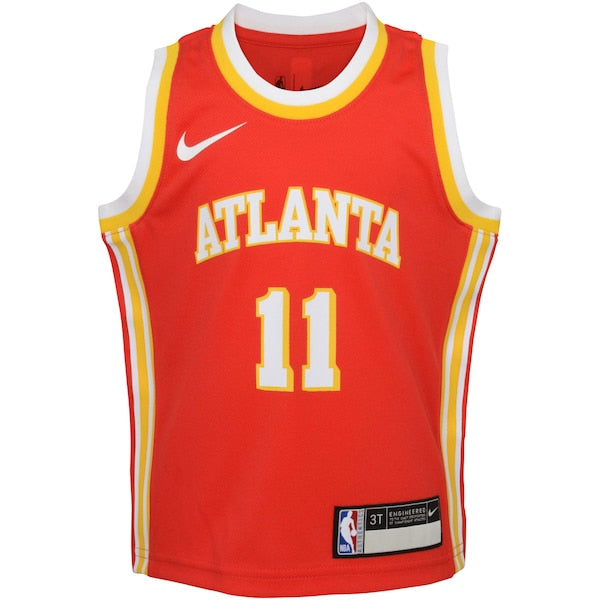 Trae Young Atlanta Hawks Nike Toddler Swingman Player Jersey - Icon Edition - Red - Image 2