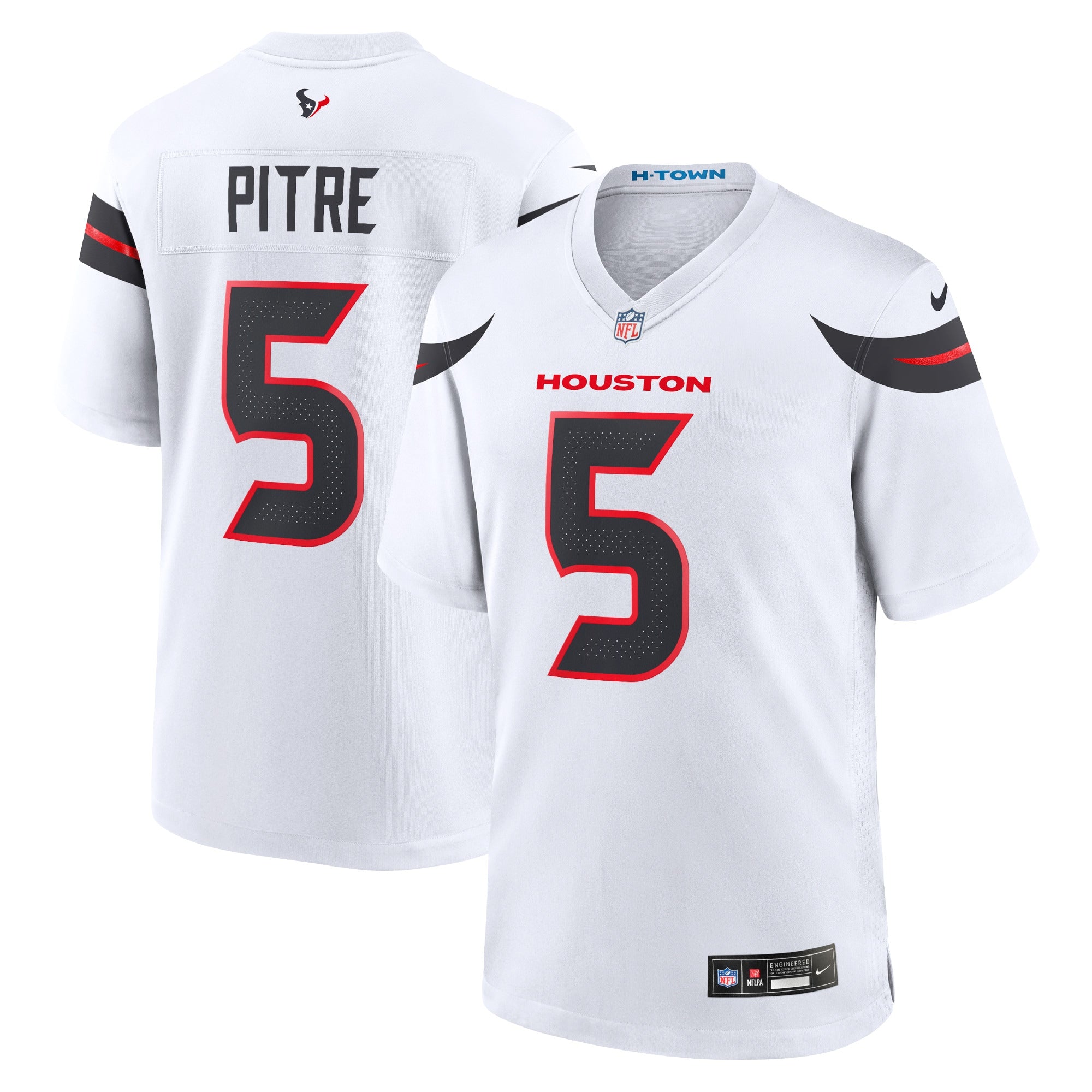 Jalen Pitre Houston Texans Nike Alternate Game Jersey - Red/Navy/White - Image 6