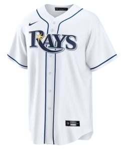 Alternative view of Tampa Bay Rays Nike Home Custom Replica Jersey - White