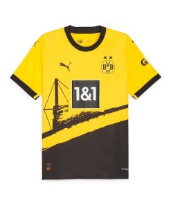 Alternative view of Borussia Dortmund Puma 2023/24 Home Authentic Jersey - Yellow
