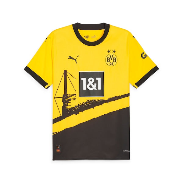 Borussia Dortmund Puma 2023/24 Home Authentic Jersey - Yellow - Image 2