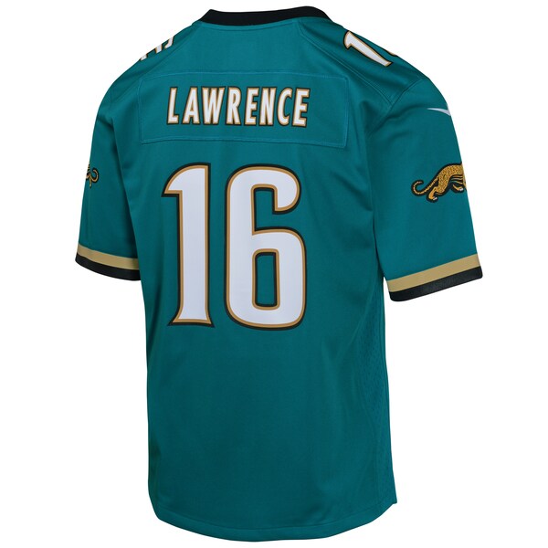 Trevor Lawrence Jacksonville Jaguars Nike Youth Prowler Throwback Player Game Jersey - Teal - Image 3