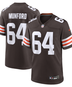 Thayer Munford Cleveland Browns Nike Team Game Jersey -  Brown