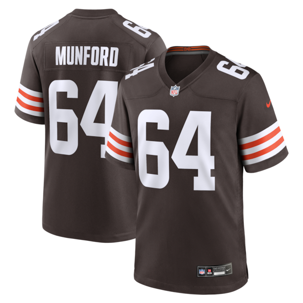 Thayer Munford Cleveland Browns Nike Team Game Jersey - Brown
