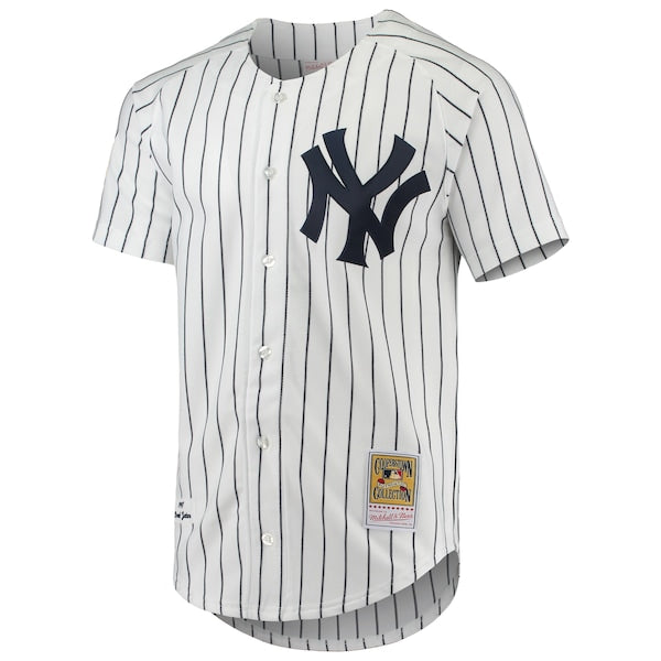 Derek Jeter New York Yankees 1997 Cooperstown Collection Authentic Jersey - White/Gray - Image 3