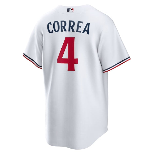 Carlos Correa Minnesota Twins Nike Home Replica Player Jersey - White/Navy - Image 4