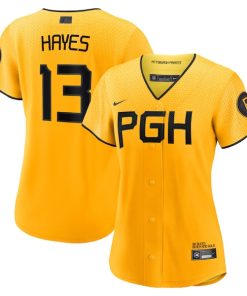 Ke'Bryan Hayes Pittsburgh Pirates Nike Women's 2023 City Connect Replica Player Jersey - Gold