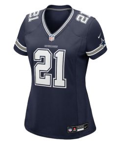 Alternative view of Deion Sanders Dallas Cowboys Nike Women's Team Retired Player Game Jersey -  Navy