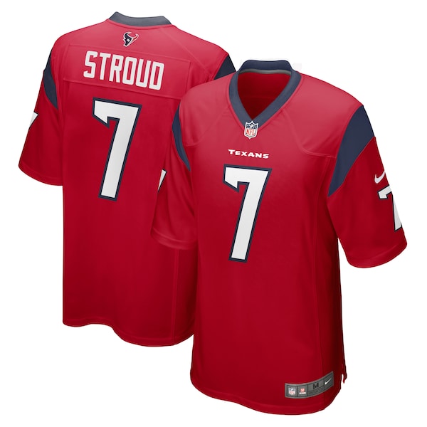 CJ Stroud Houston Texans Nike 2023 NFL Draft First Round Pick Alternate Game Jersey - Red/Navy/White - Image 2