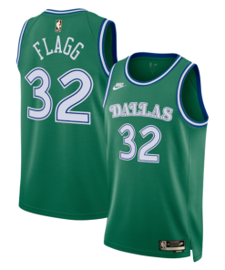 Dallas Mavericks Nike Classic Edition Jersey - Green - Cooper Flagg - Unisex