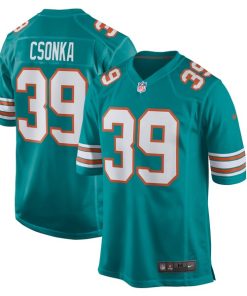 Larry Csonka Miami Dolphins Nike Retired Player Jersey - Aqua/White