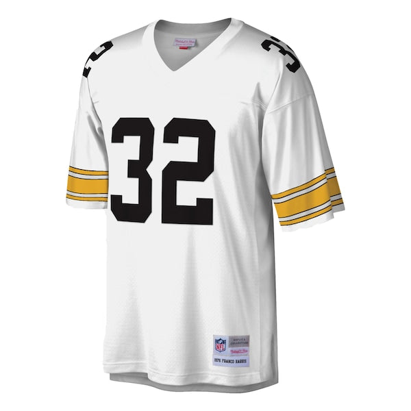 Franco Harris Pittsburgh Steelers Legacy Replica Jersey - White/Black - Image 3