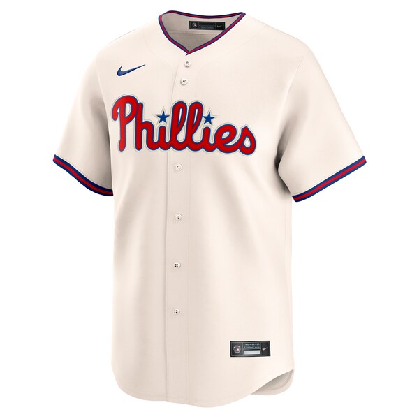 Philadelphia Phillies Nike Alternate Limited Jersey - Cream - Image 2