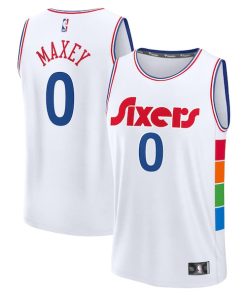 Tyrese Maxey Philadelphia 76ers  2024/25 Fast Break Player Jersey - City Edition - White