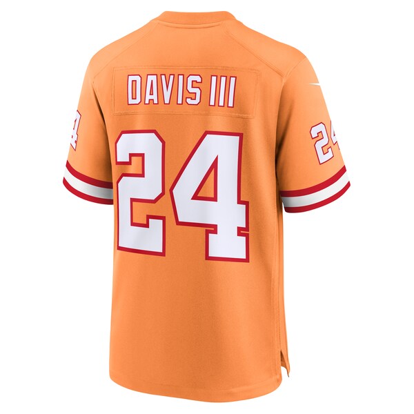 Carlton Davis III Tampa Bay Buccaneers Nike Throwback Game Jersey - Orange/Red - Image 4