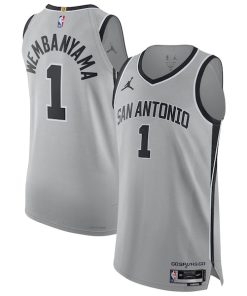 Victor Wembanyama San Antonio Spurs Jordan Brand Unisex Authentic Jersey - Statement Edition - Gray