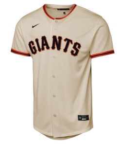 Alternative view of Mike Yastrzemski San Francisco Giants Nike Youth Home Replica Player Jersey - Cream