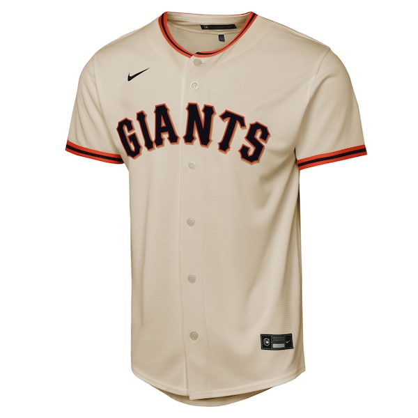 Mike Yastrzemski San Francisco Giants Nike Youth Home Replica Player Jersey - Cream - Image 2