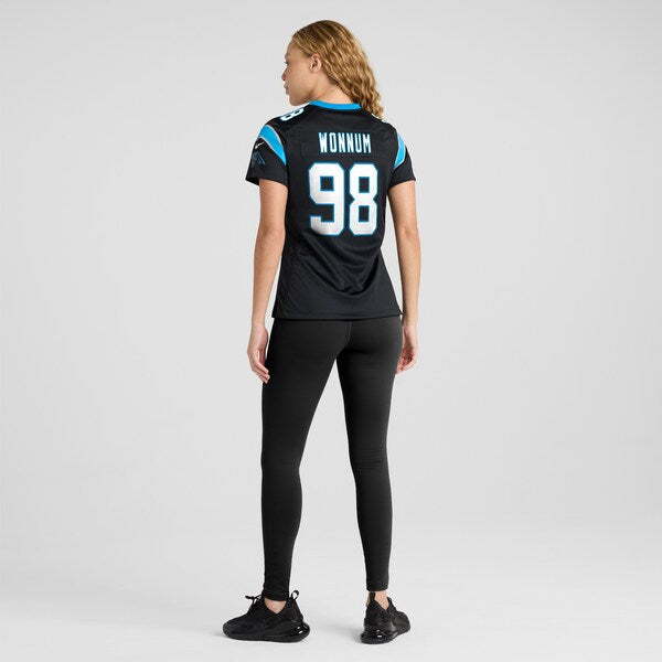 D.J. Wonnum Carolina Panthers Nike Women's Game Jersey - Black - Image 5