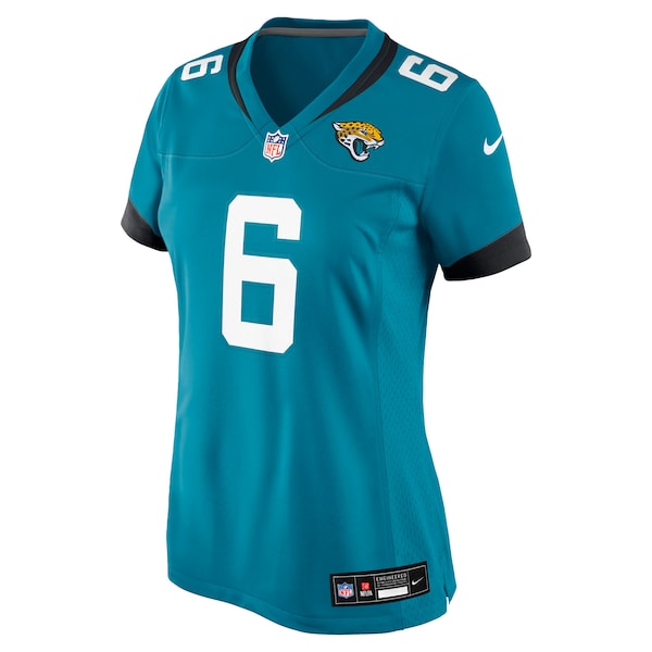 Greg Newsome II Jacksonville Jaguars Nike Women's Team Game Jersey - Teal - Image 2