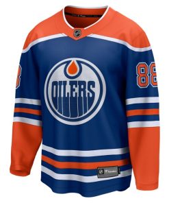 Alternative view of Andrew Mangiapane Edmonton Oilers  Home Breakaway Jersey - Royal