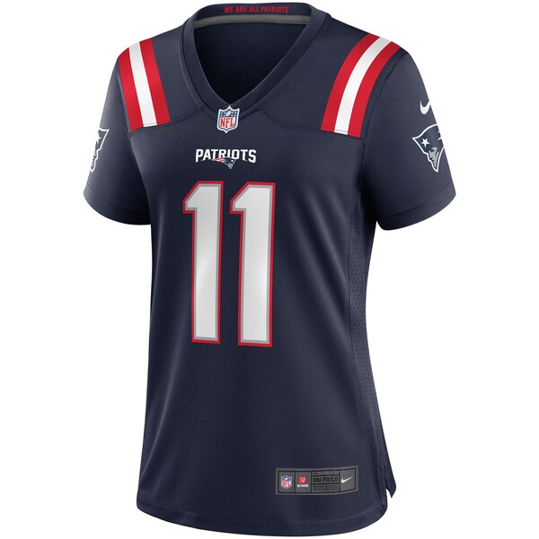 Drew Bledsoe New England Patriots Nike Women's Game Retired Player Jersey - Navy/Red - Image 3