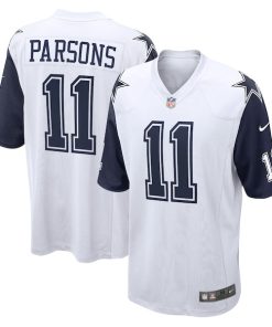 Alternative view of Micah Parsons Dallas Cowboys Nike Alternate Game Jersey - White