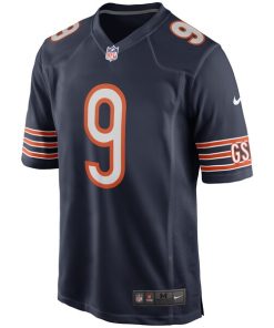Alternative view of Nick Foles Chicago Bears Nike Game Player Jersey - Navy