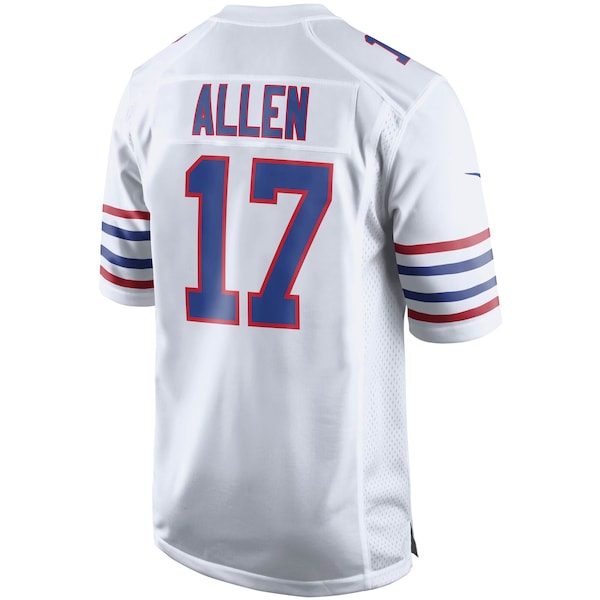 Josh Allen Buffalo Bills Nike Youth Game Jersey - White/Red/Royal - Image 4