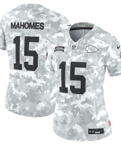 Patrick Mahomes Kansas City Chiefs Nike Women's 2024 Salute to Service Limited Jersey - Arctic Camo