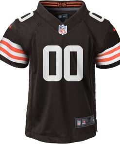 Alternative view of Nike Cleveland Browns Youth Custom Game Jersey - Brown