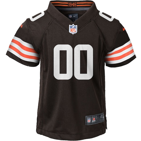 Nike Cleveland Browns Youth Custom Game Jersey - Brown - Image 2