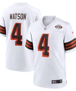 Deshaun Watson Cleveland Browns Nike Alternate Game Jersey - White/Brown