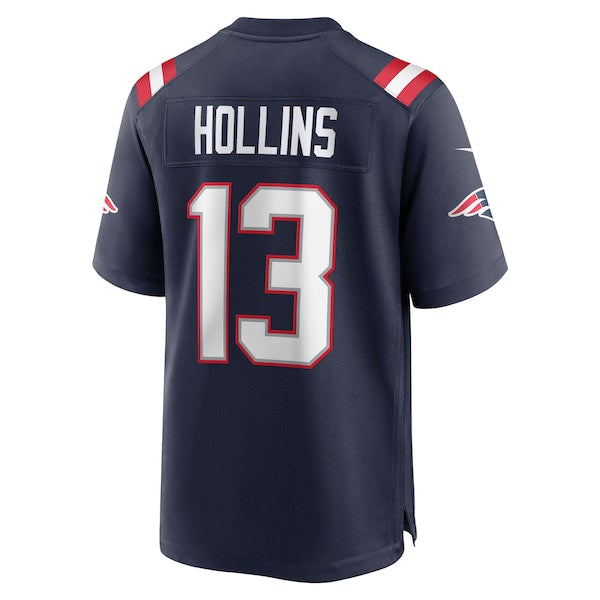 Mack Hollins New England Patriots Nike Team Game Jersey - Navy - Image 3
